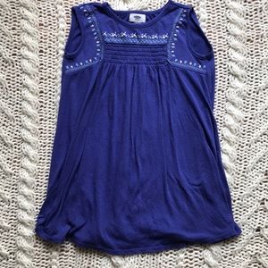 Periwinkle Dress with Smocking